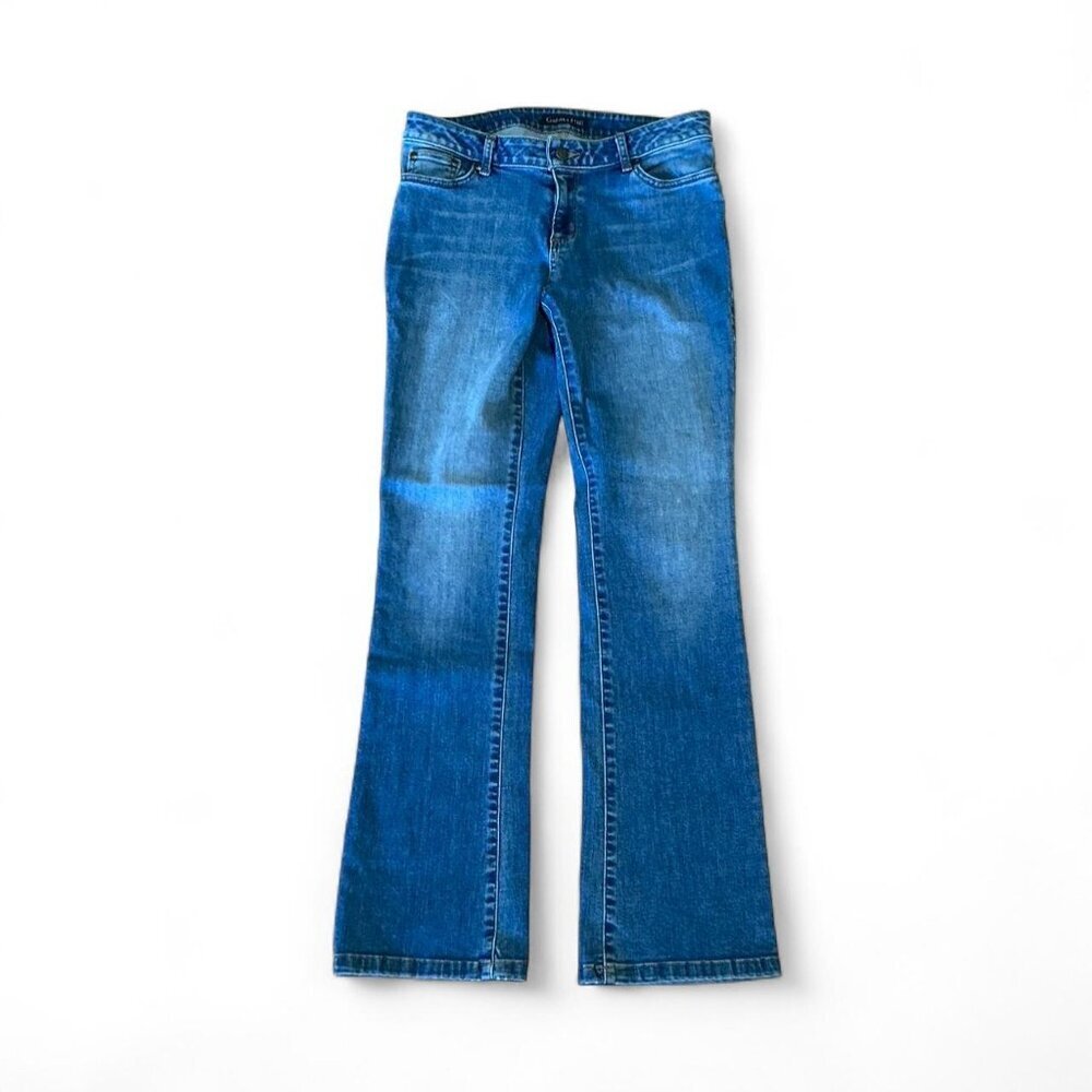 Garnet Hill Medium Wash Straight Leg Denim Jeans Size 28